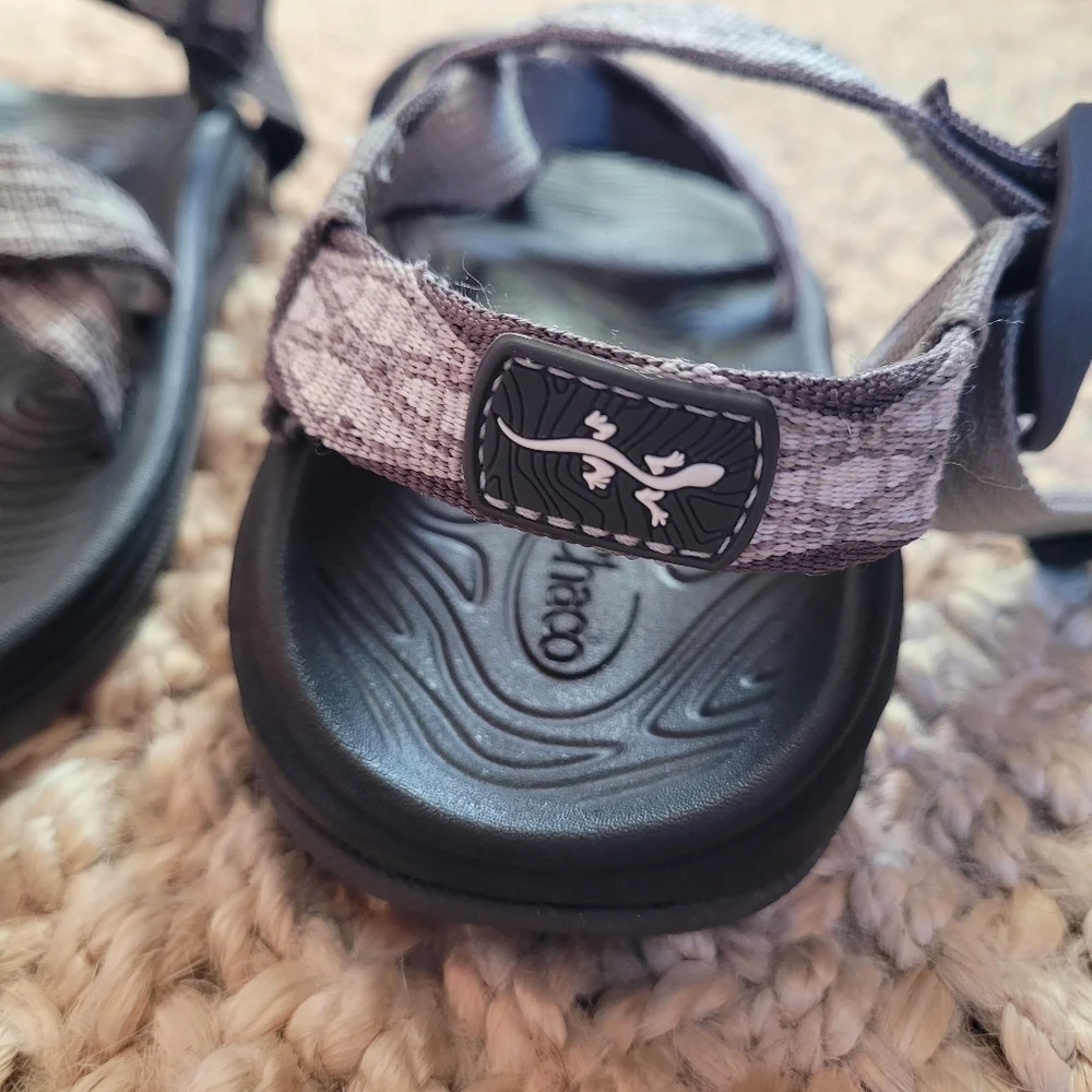 Chaco Women's Black Sandals with Light Purple Straps - Picture 5 of 14